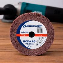 Roda de Lixa com Rosca M14x115mm Grão 320 para Acabamento Fino - Berwanger