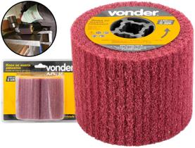 Roda De Manta Abrasiva Lixa Para Politriz Pev1380 Grão 320 Acabamento Polimento Em Metal Vonder