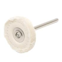 Roda De Pano Costurada 25Mm Com Haste 3Mm Micro Retífica
