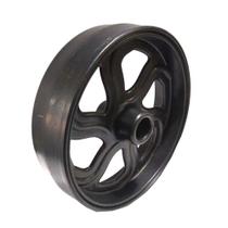 Roda de Plástico Tipo Esportiva Preta -10 Pares