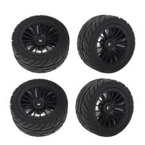 Roda de pneu RC Car Rubber Tires para SG1603 SG1604 1/16 4 unidades Roda de pneu RC Car Rubber Tires para SG1603 SG1604 1/16 4 unidades