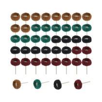 Roda De Polimento De Fibra De Nylon Com Haste De 2.35mm E 3mm, 40 Peças, Escova Abrasiva Em Formato