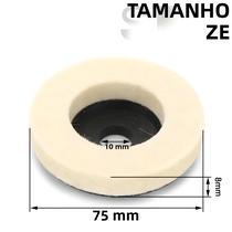 Roda De Polimento De Lã De 3 Polegadas Para Metal, Madeira, Vidro, Cerâmica, Mármore, 75mm, Disco