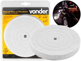 Roda De Polimento Em Metal Plástico Disco De Feltro P/ Politriz Moto Esmeril Furadeira 150mm