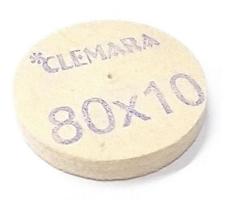 Roda De Polimento Feltro 80 X 10 Ourives Motor Polir Afiacao rotativo uso em politriz ou furadeira