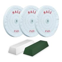 Roda de polimento SALI para Bench Grinder Buffing Wheel 20cm
