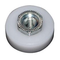 Roda de porta Barton Kramer, rolo liso de nylon de 1,9 cm de diâmetro