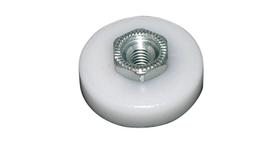 Roda de porta de chuveiro Barton Kramer, pacote com 2 unidades de nylon de 2,2 cm