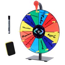 Roda de prêmio Spin Wheel de 30 cm com 12 slots para eventos e jogos