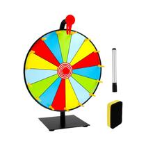 Roda De Prêmios Interativa DIY, Tabuleiro De Roleta Apagável Com Caneta E Borracha Para Festa Em