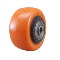 Roda de pu laranja 1.5/8 polegadas 41mm com rolamento de esfera 60kg - Ajax