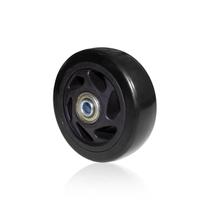 Roda de Pvc Preta 100 Mm X 31,5 Mm Com 2 Rolamentos