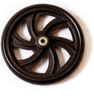 Roda de reposição Rollator Walker 7,5 cm preta (1 peça) FRONTAL Roda de reposição Rollator Walker 7,5 cm preta (1 peça) FRONTAL