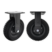 Roda de rodízio Lygoeege Fixed Heavy Duty, capacidade de 20 cm e 500 kg Roda de rodízio Lygoeege Fixed Heavy Duty, capacidade de 20 cm e 500 kg