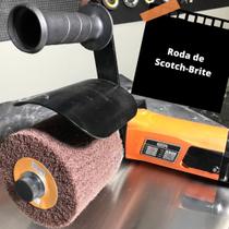 Roda de scotch brite 110x100 fina (importada da europa ) Roda de scotch brite 110x100 fina (importada da europa )