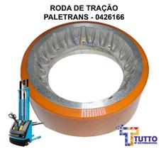 RODA DE TRAÇÃO POLIURETANO EMPILHADEIRA PALETRANS - 0426166 PT 16 / TE 18 - 254x100