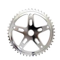 Roda Dentada Bicicleta Aço 46D 5 Bracos C/Furo Cromado 2,5mm