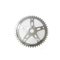 Roda Dentada Bike Aço 46D 5 Braços Coroa Cromado C/Furo Roda Dentada Bike Aço 46D 5 Braços Coroa Cromado C/Furo