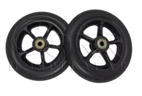 Roda Dianteira aro 6 Maciça Preta 2 Un