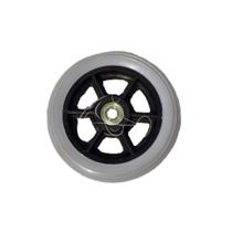 Roda dianteira aro 6 polegadas - para cadeira de rodas CDS / Jaguaribe / Ortobrás Roda dianteira aro 6 polegadas - para cadeira de rodas CDS / Jaguaribe / Ortobrás