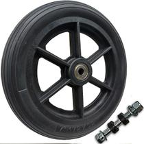 Roda Dianteira Aro 7 Preta Para Cadeira De Rodas Ortobras Jaguaribe Prolife E Outras UN