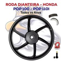 Roda Dianteira Liga Leve Pop 100 110 110i Rodão 2012 Preto Roda Dianteira Liga Leve Pop 100 110 110i Rodão 2012 Preto