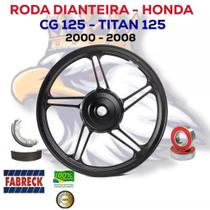 Roda Dianteira Liga Leve Tambor Honda Cg 125 Fan 2005 A 2008 Fabreck Premium