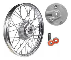 Roda Dianteira Raio 4mm Bros 125 150 Tambor Espelho Rolamento