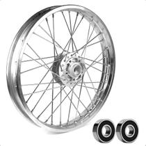 Roda Dianteira Titan 125 Completa com Rolamentos para Freio a Disco