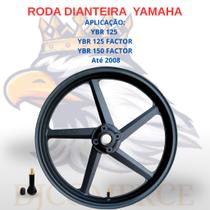 Roda Dianteira Ybr 150 Factor 2005 Liga Leve Preto Fabreck fabricação Nacional