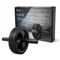 Roda Dupla Abdominal Preto Exercícios Treino Funcional Aluí