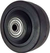 Roda em Borracha Maciça 312 (3' Pol) Rol. Esferaf 12mm - BM312E12