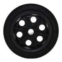 Roda em Polipropileno 5pol x 1/2pol - 12,5mm Preta Ref 7 GSCAR