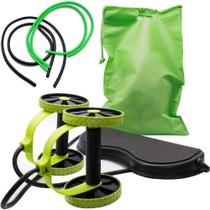 Roda Exercicio Abdominal Revoflex Xtreme KIT 2 x Elastico