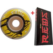 Roda Faith Big Hand 53mm 100A + Rolamento Red Bones