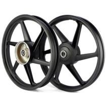 Roda Fan125 Titan125 2009 A 2013 Lona Palitos Preta Par Scud Roda Fan125 Titan125 2009 A 2013 Lona Palitos Preta Par Scud