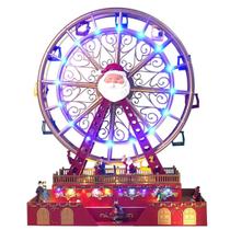 Roda Gigante Natal Natalina Iluminaçao Led Som Movimento Cenario Luxo Musica Decoraçao Festa Mesa Trabalho Casa Celebraçao Enfeite