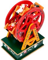 Roda Gigante Natalina Caixa de Musica Movida a Corda