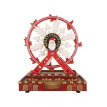 Roda gigante vila de natal 23x14x28cm cled vermelho bela flor