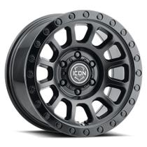Roda ICON ALLOYS Hulse 17x22cm Dupla Preta Offset 0mm Roda ICON ALLOYS Hulse 17x22cm Dupla Preta Offset 0mm
