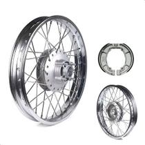 Roda Jante Calha Traseira Fan 125 2009 A 2024 + Lona de Freio Roda Jante Calha Traseira Fan 125 2009 A 2024 + Lona de Freio