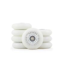 Roda Led 70mm 90A Creme inline Roller Patins Infantil 8un Roda Led 70mm 90A Creme inline Roller Patins Infantil 8un
