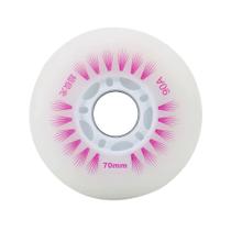 Roda Led 70mm 90A Creme inline Roller Patins Infantil 8un Roda Led 70mm 90A Creme inline Roller Patins Infantil 8un