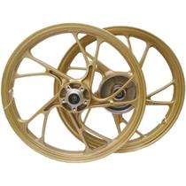 Roda Liga Leve 1.85X18/2.15X18 - Titan - Freio DISCO DOURADA Roda Liga Leve 1.85X18/2.15X18 - Titan - Freio DISCO DOURADA