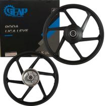 Roda Liga Leve Biz125 BIZ100 Biz110 Freio A Tambor 6 Ponta Gear Par