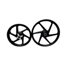 Roda liga leve pop 110i pop 100 2007 Ate 2015 preta tambor 6 pontas