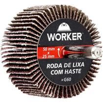 Roda Lixa com Haste 50mmx25mm G60 - Worker