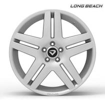 Roda Long Beach Aro 18 Tala 6 Furação 4X100Mm Et38Mm Prata