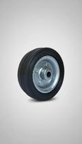 Roda Maciça 6" Borracha Pneu Rolamento 5/8" Roda Maciça 6" Borracha Pneu Rolamento 5/8"