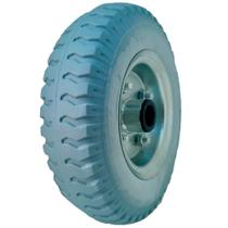 Roda Maciça Cinza Clara Com Rolamento Rolete 250-4 Eixo 3/4" Roda Maciça Cinza Clara Com Rolamento Rolete 250-4 Eixo 3/4"